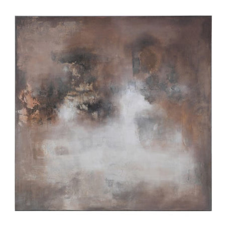 The sandstorm wall art hand finished canvas 120x120cm