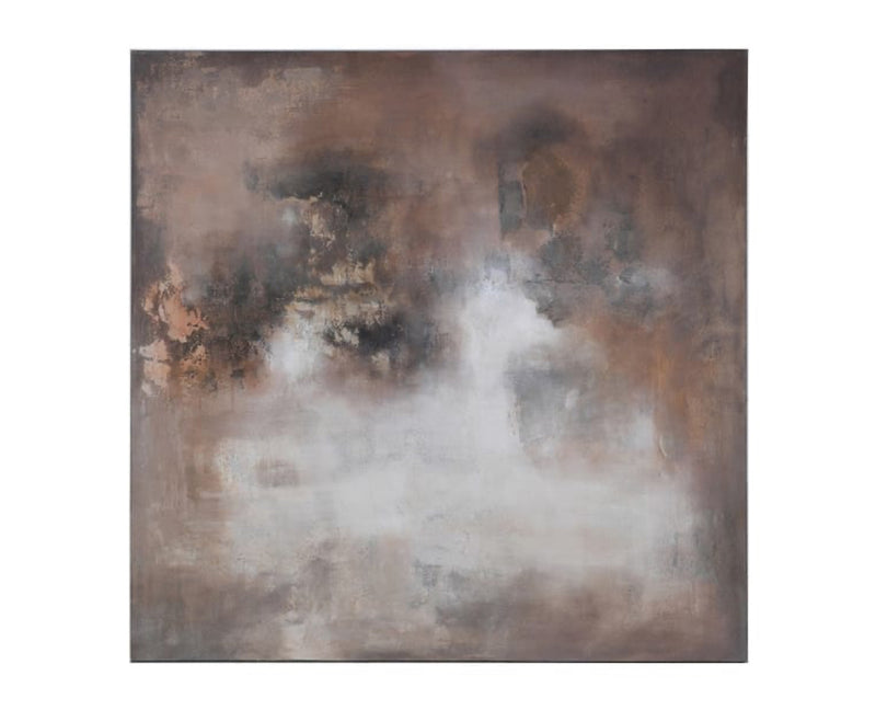 The sandstorm wall art hand finished canvas 120x120cm