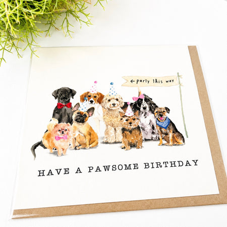 ‘Have a Pawsome Birthday’ Greetings Card