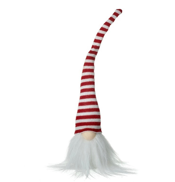 Gonk With Red & White Striped Hat no legs long tall hat