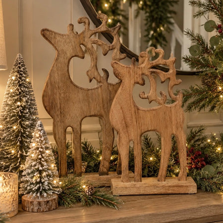 Wooden large reindeers 2 sizes