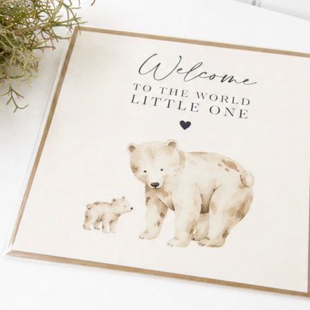 ‘Welcome to the World’ New Baby Greeting Card