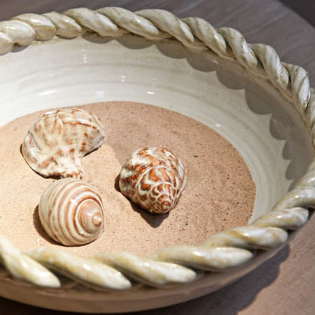 Set of 3 ceramic shells