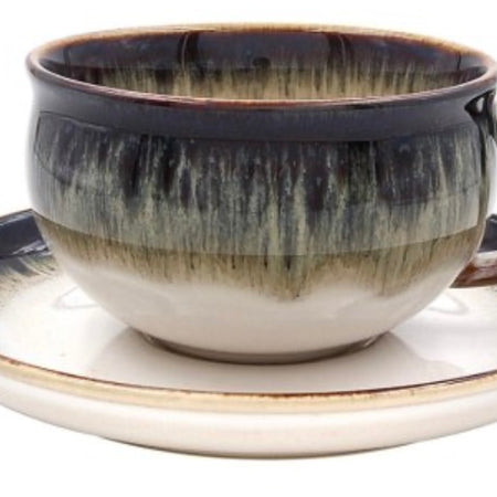 Set of 4 Reactive Cups & Saucers