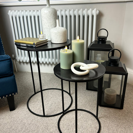 Black Bronze round side table 3 sizes