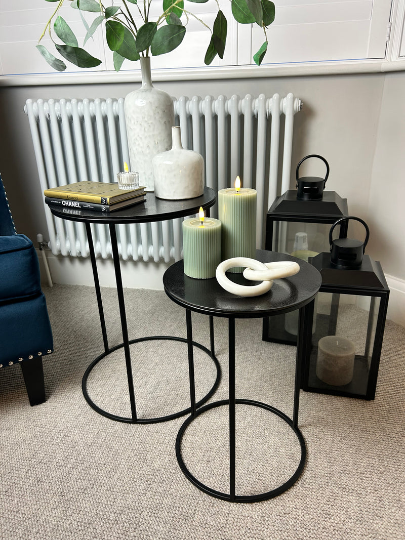 Black Bronze round side table 3 sizes