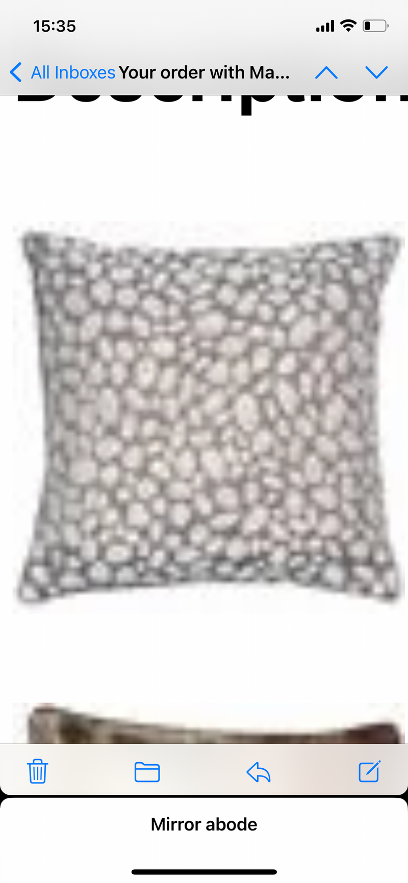Taupe bronze champagne pebble textured cushion 43cm