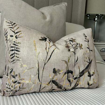 Wildflower floral oblong cushion