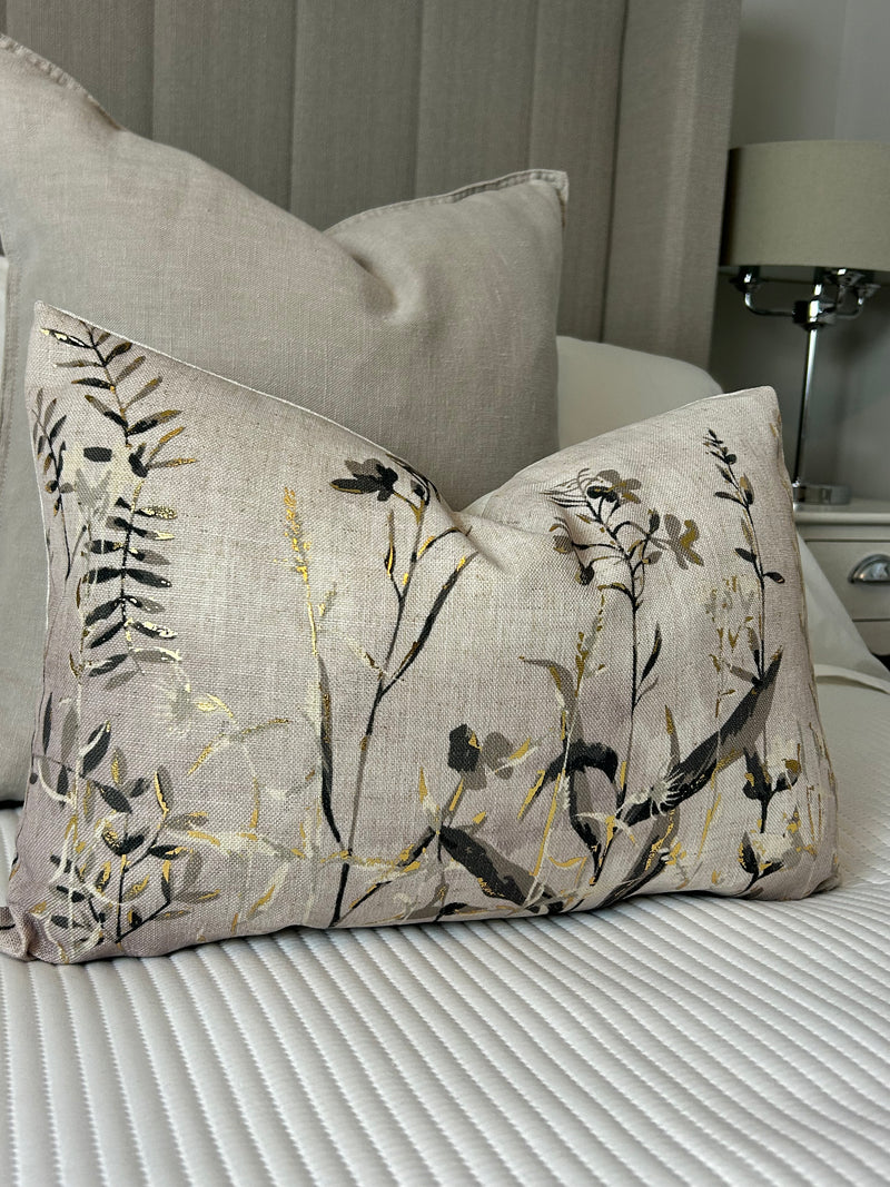 Wildflower floral oblong cushion