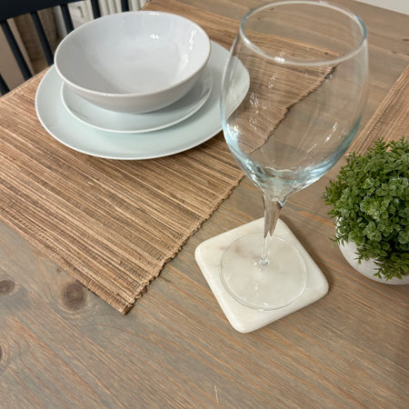 Water hyacinth placemat taupe set of 4