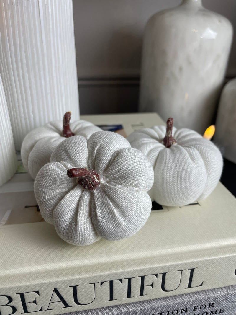 Single linen natural pumpkin Halloween
