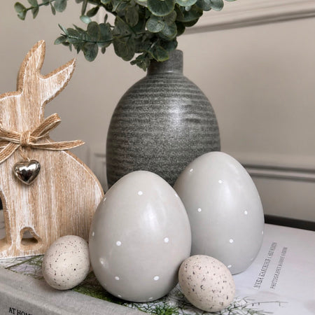Set of two dotty eggs Easter
