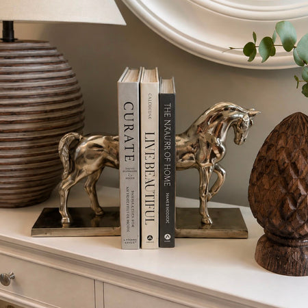 Set of horse bookends
