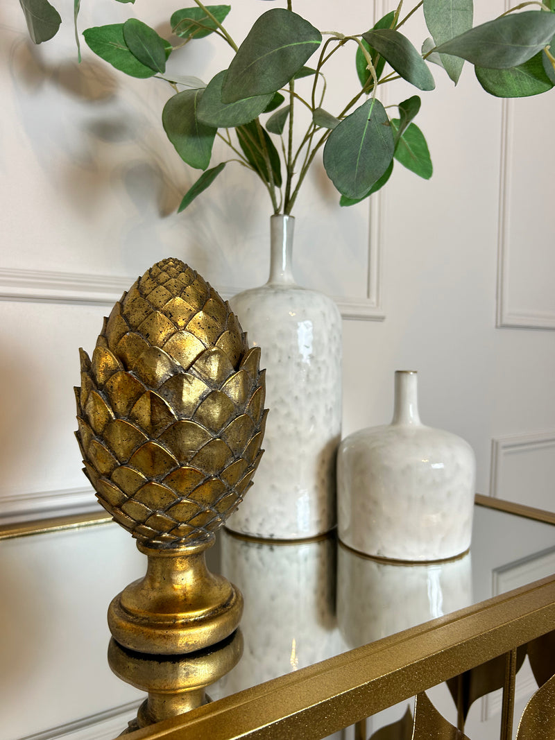 Gold Artichoke with lid