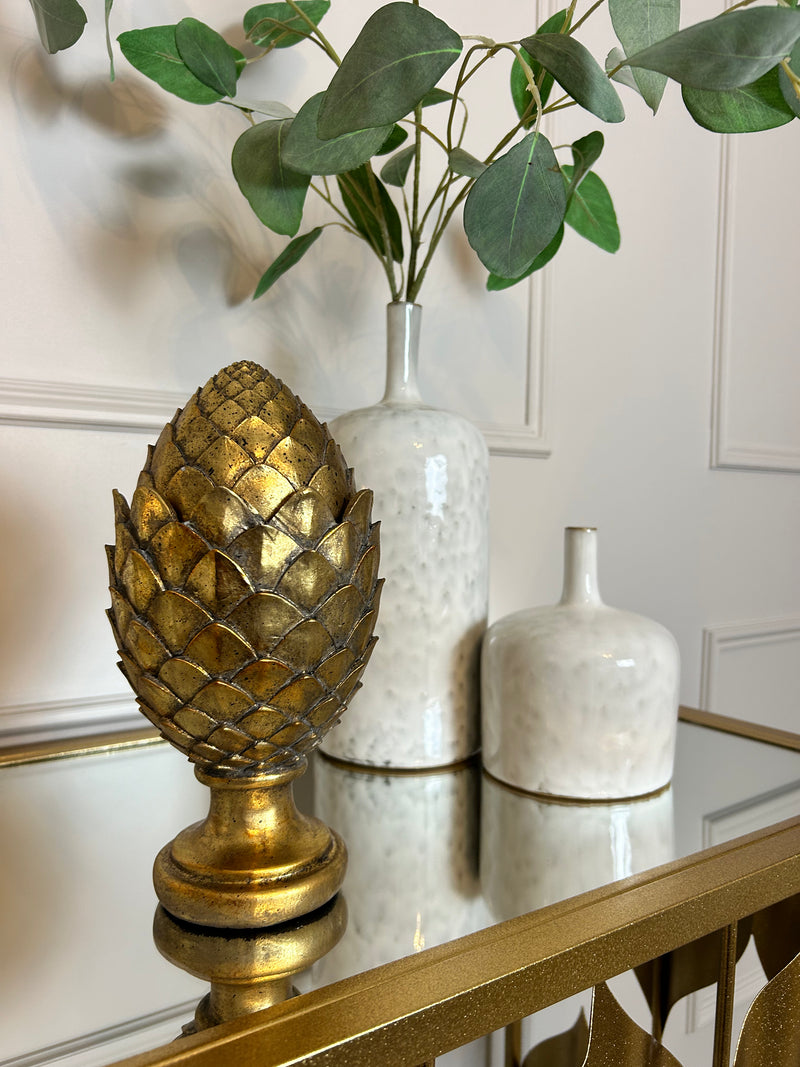 Gold Artichoke with lid