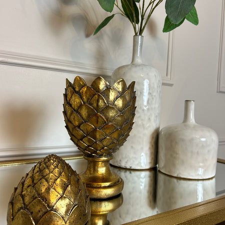 Gold Artichoke with lid