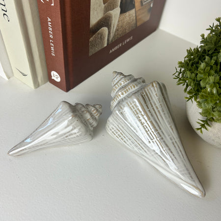White ceramic shell 2 sizes