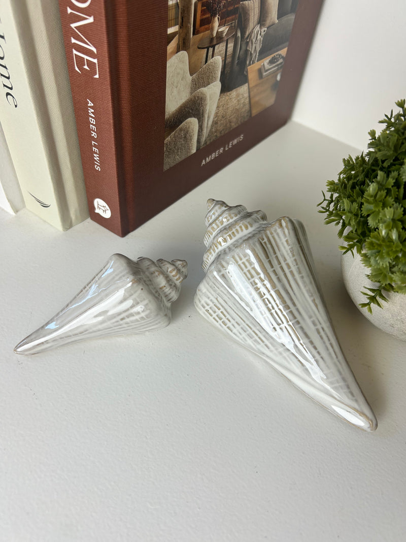 White ceramic shell 2 sizes