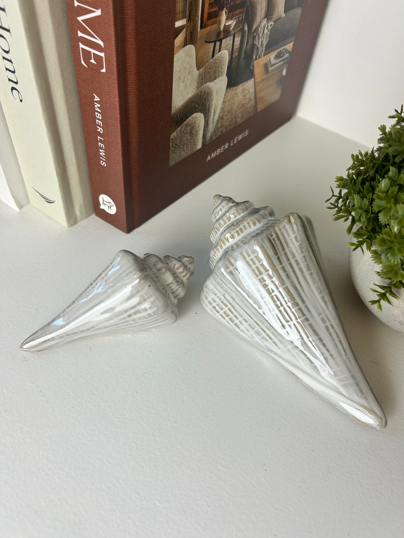 White ceramic shell 2 sizes