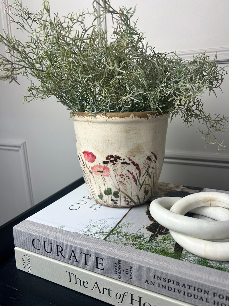 Meadow Detail Rustic Plant Pot 14cm
