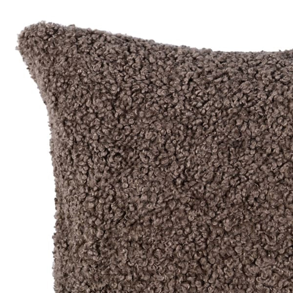Taupe Teddy Boucle Feather Filled Cushion 45cm