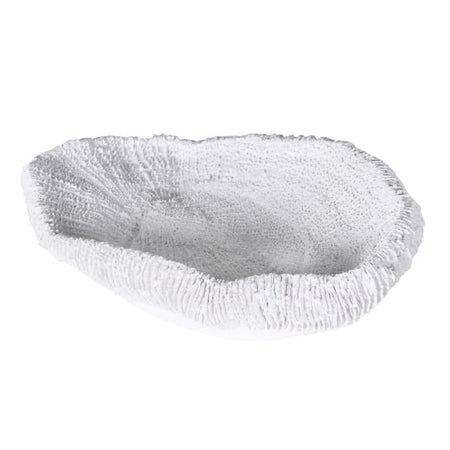 White Textured Coral Shell Dish 20cm