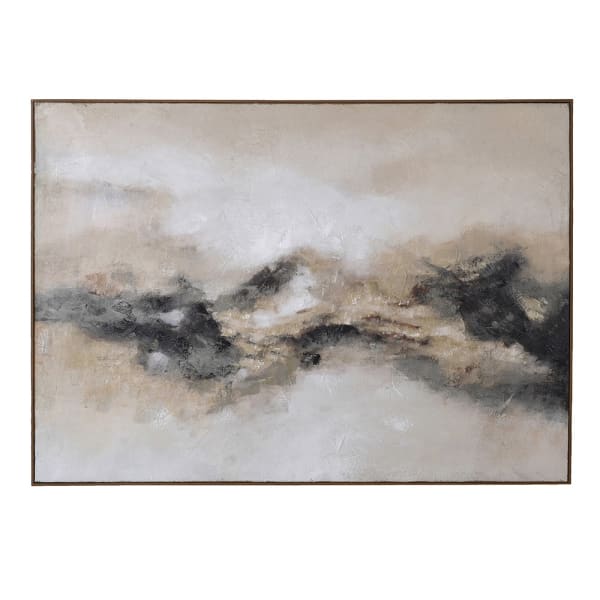 Moody Abstract dark frames canvas hand finished art 140x100cm