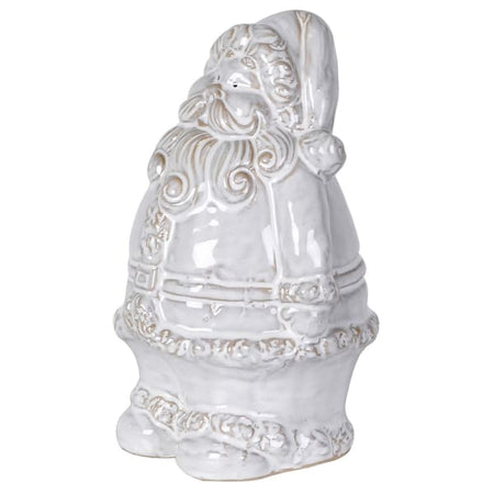Large Rustic glaze Ceramic Yuletide Santa Ornament