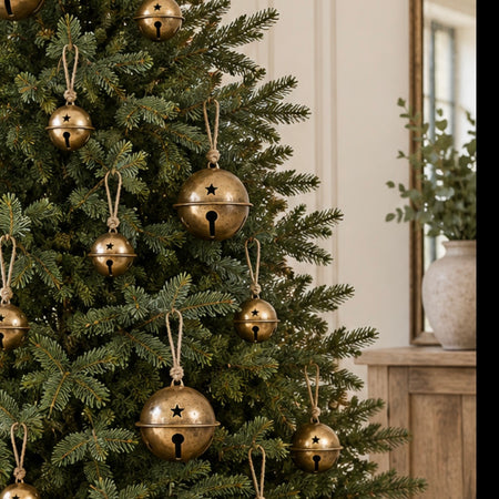 Gold hanging bells 2 sizes