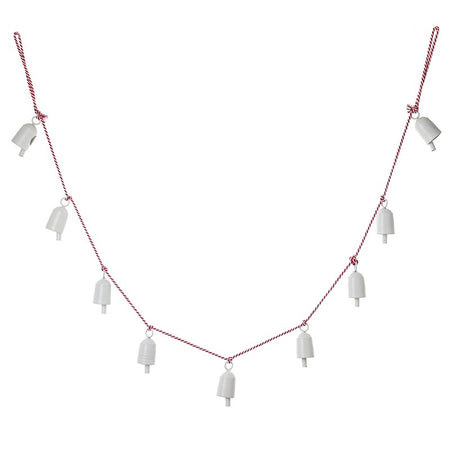 White Metal Cow Bell Garland long 150cm