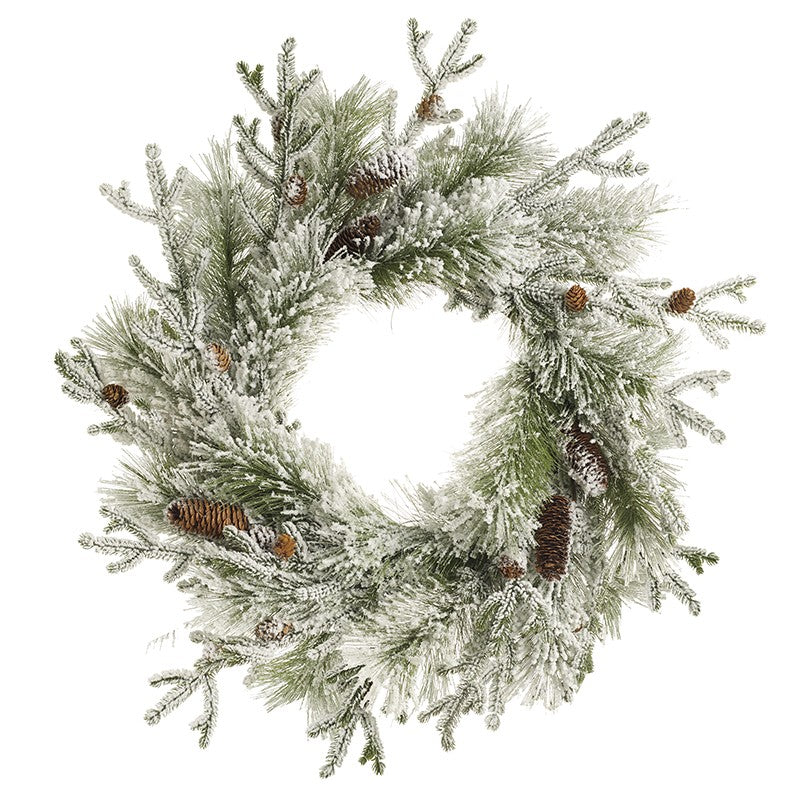 Extra large Snowy Pinecone Wreath 70cm