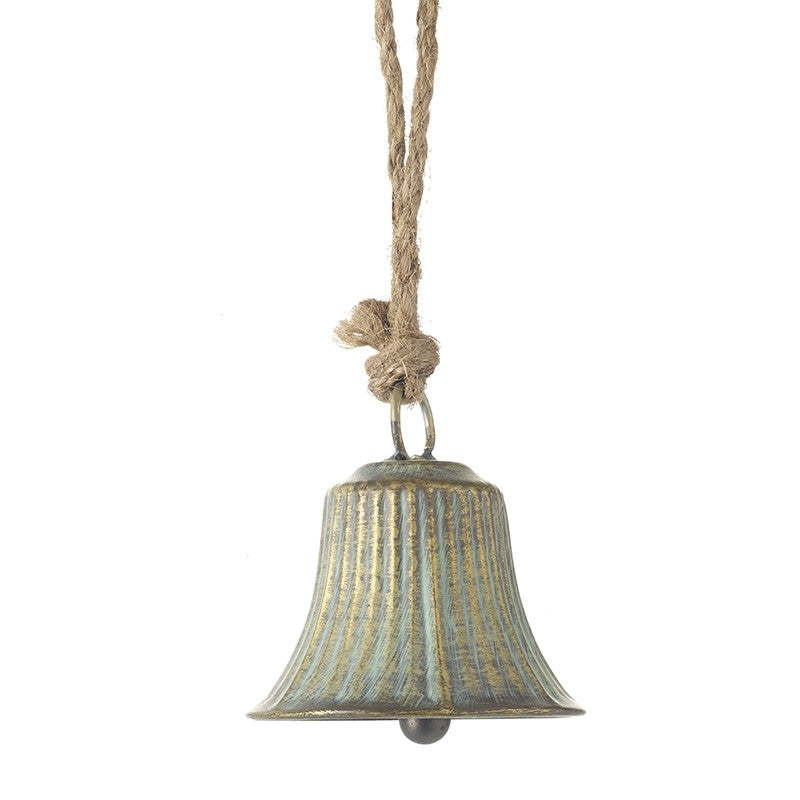 Fluted brass gold Metal Hanging Bell