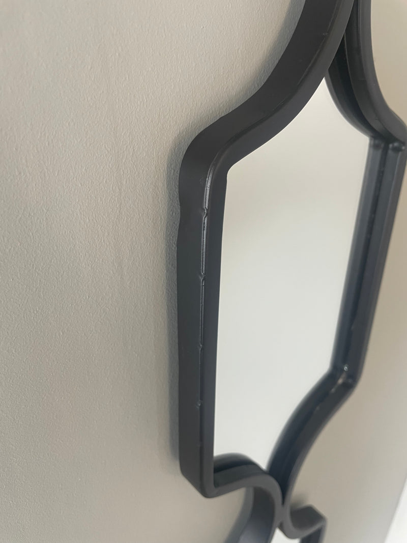 Store seconds Black Tall Slim Square Mirror