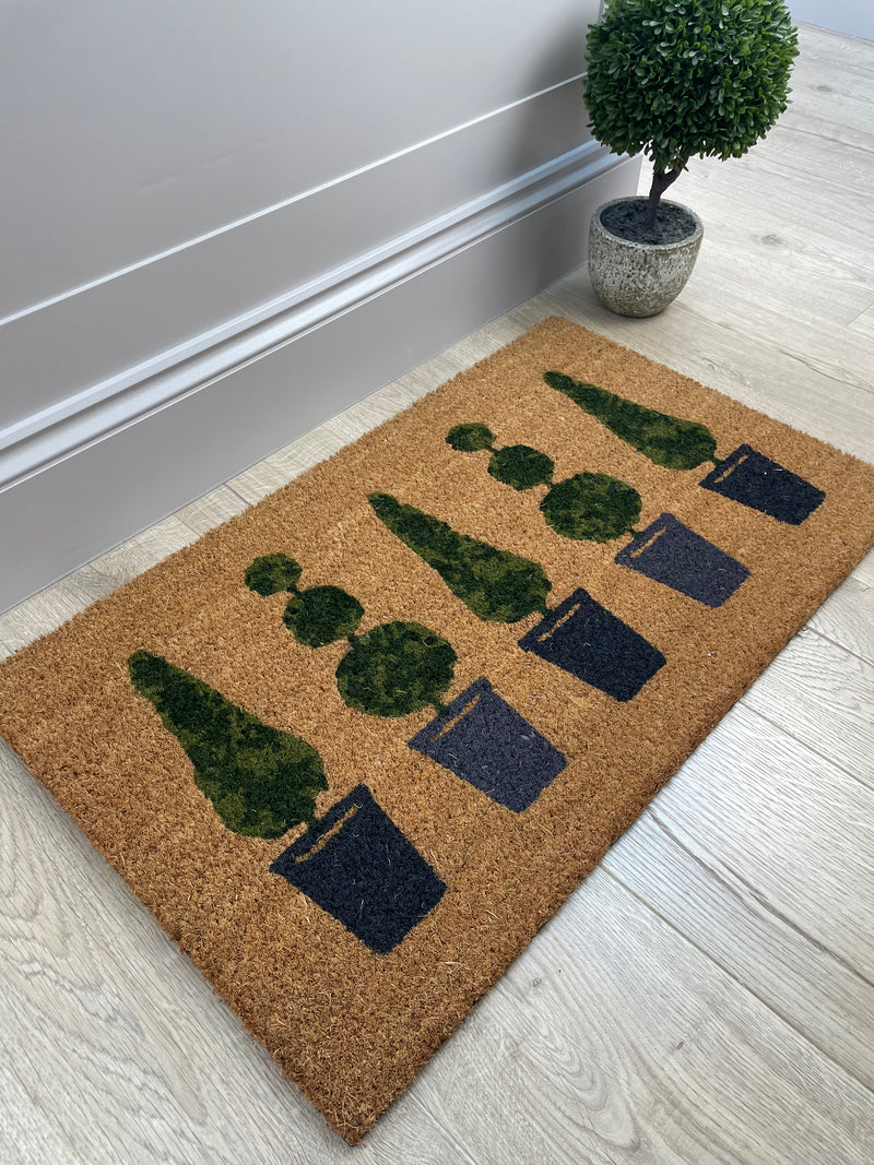 Topiary coir Door mat rug