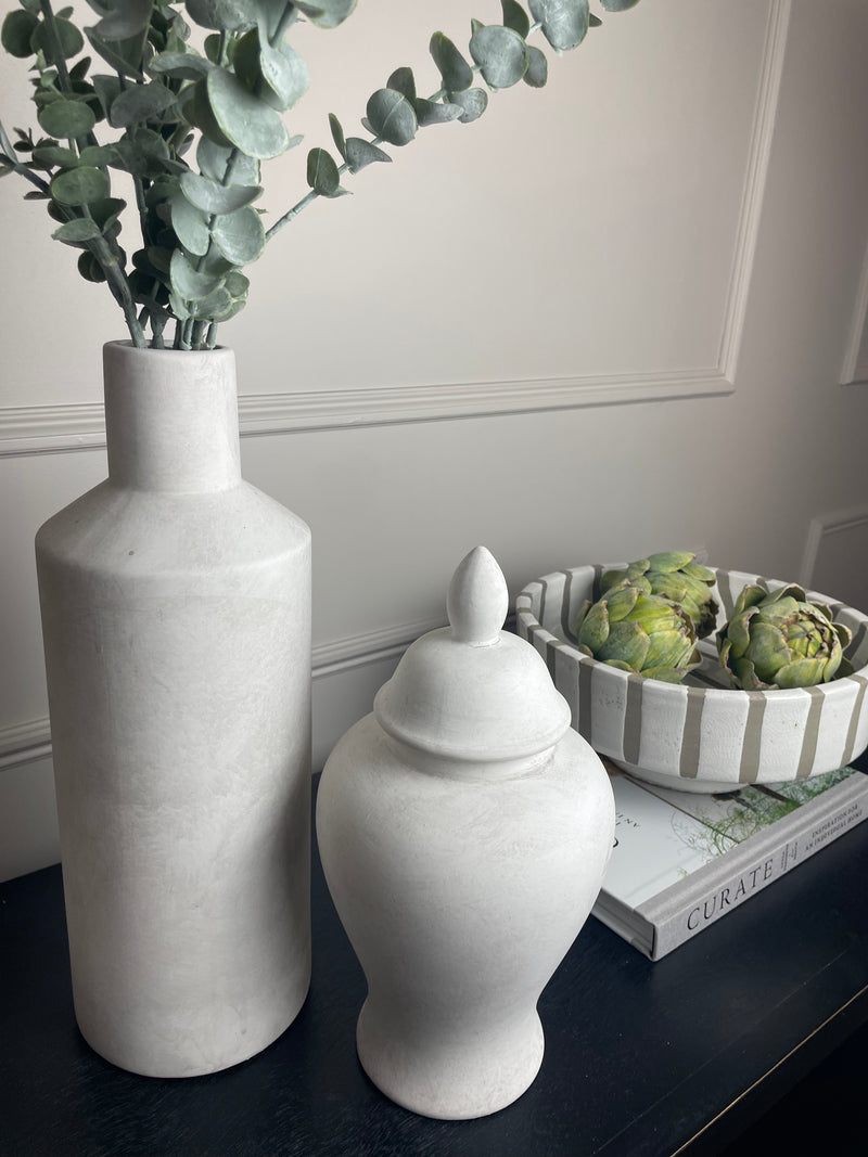 Darcy stone sultra bottle neck vase