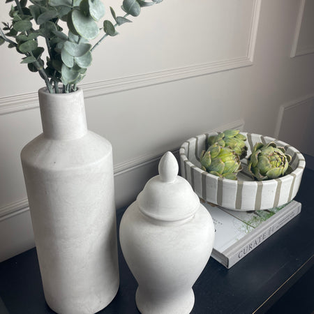 Darcy stone sultra bottle neck vase