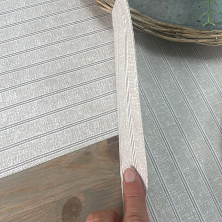 Natural stripe table runner 250cm and 180cm