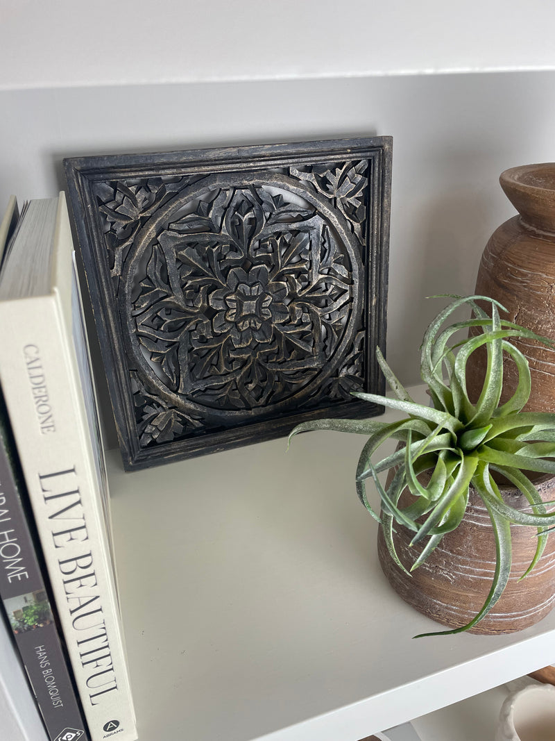 Black & Gold bronze Carved Wall Art