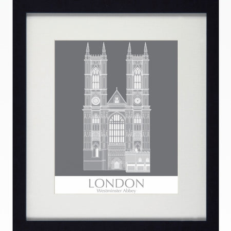 London Landmarks Westminster Abbey Framed Print