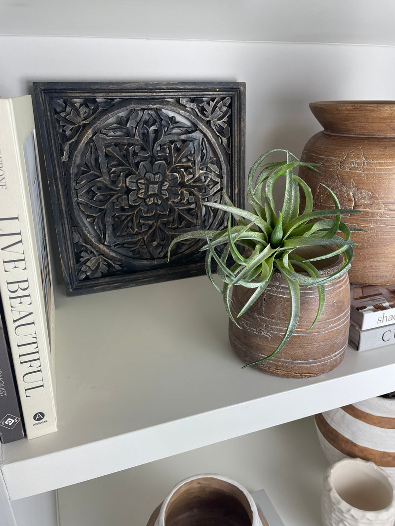 Black & Gold bronze Carved Wall Art