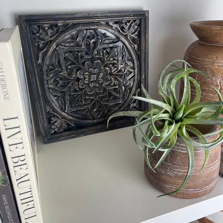 Black & Gold bronze Carved Wall Art