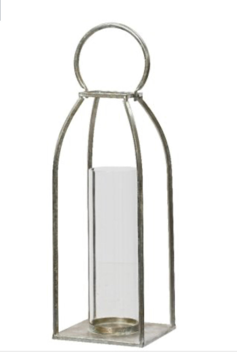 Silver tarnished lantern
