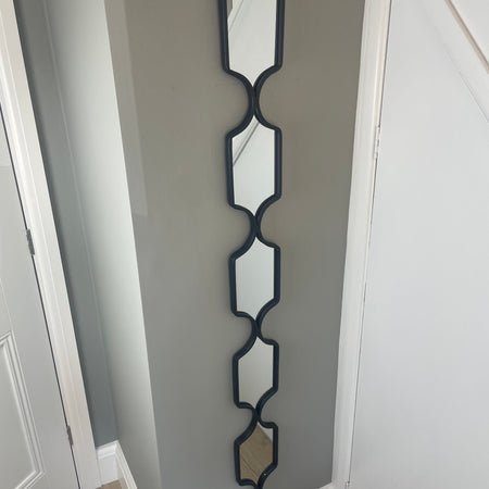 Store seconds Black Tall Slim Square Mirror