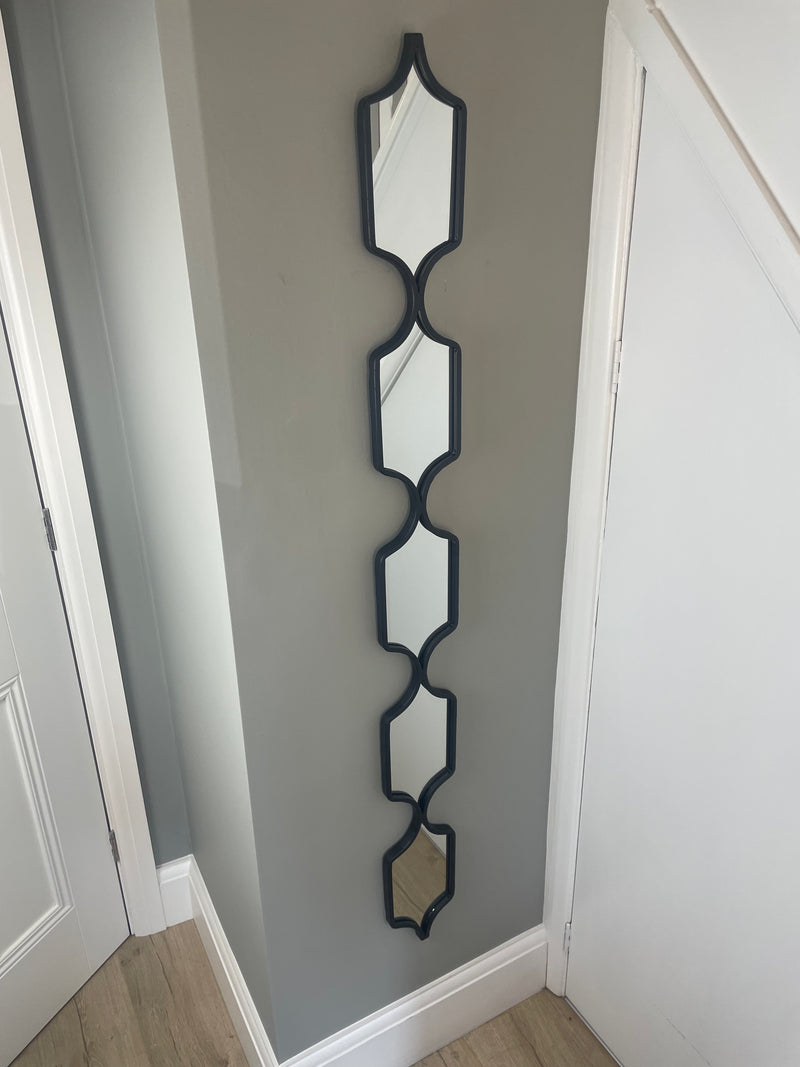 Store seconds Black Tall Slim Square Mirror