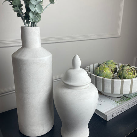 Darcy stone sultra bottle neck vase