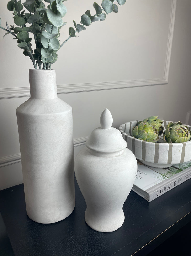 Darcy stone sultra bottle neck vase