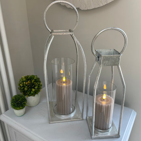 Silver tarnished lantern