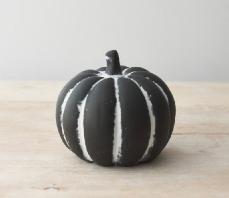 Black and white Halloween pumpkin