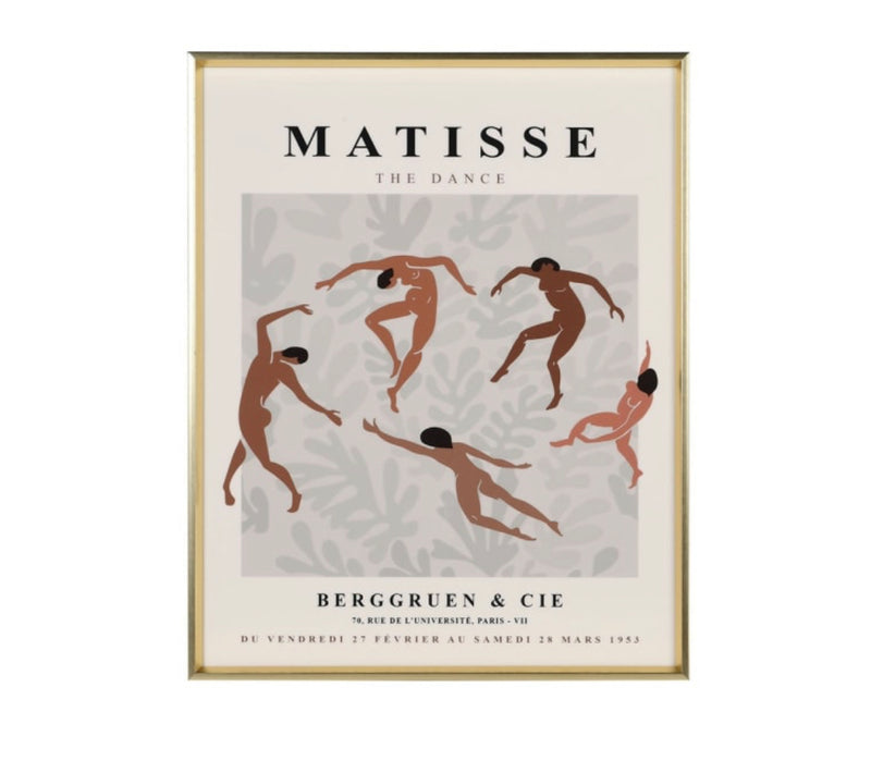 Matisse The Dance print in gold frame 50x40