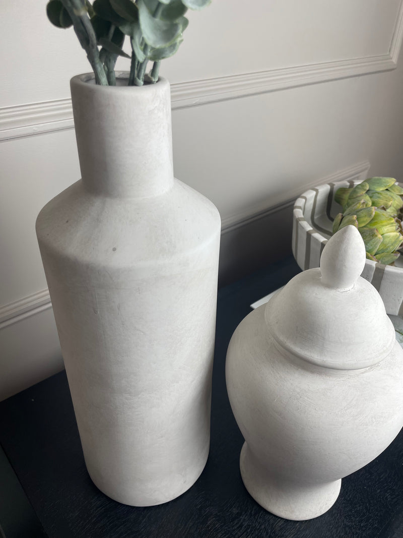 Darcy stone sultra bottle neck vase